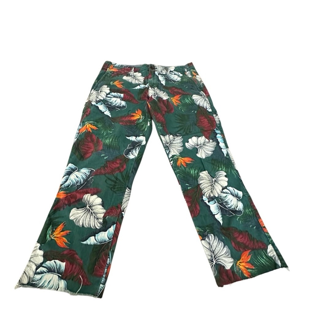 GAP Kids Tropical Print Pants - Green, Red, White